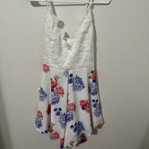 Lace and floor romper